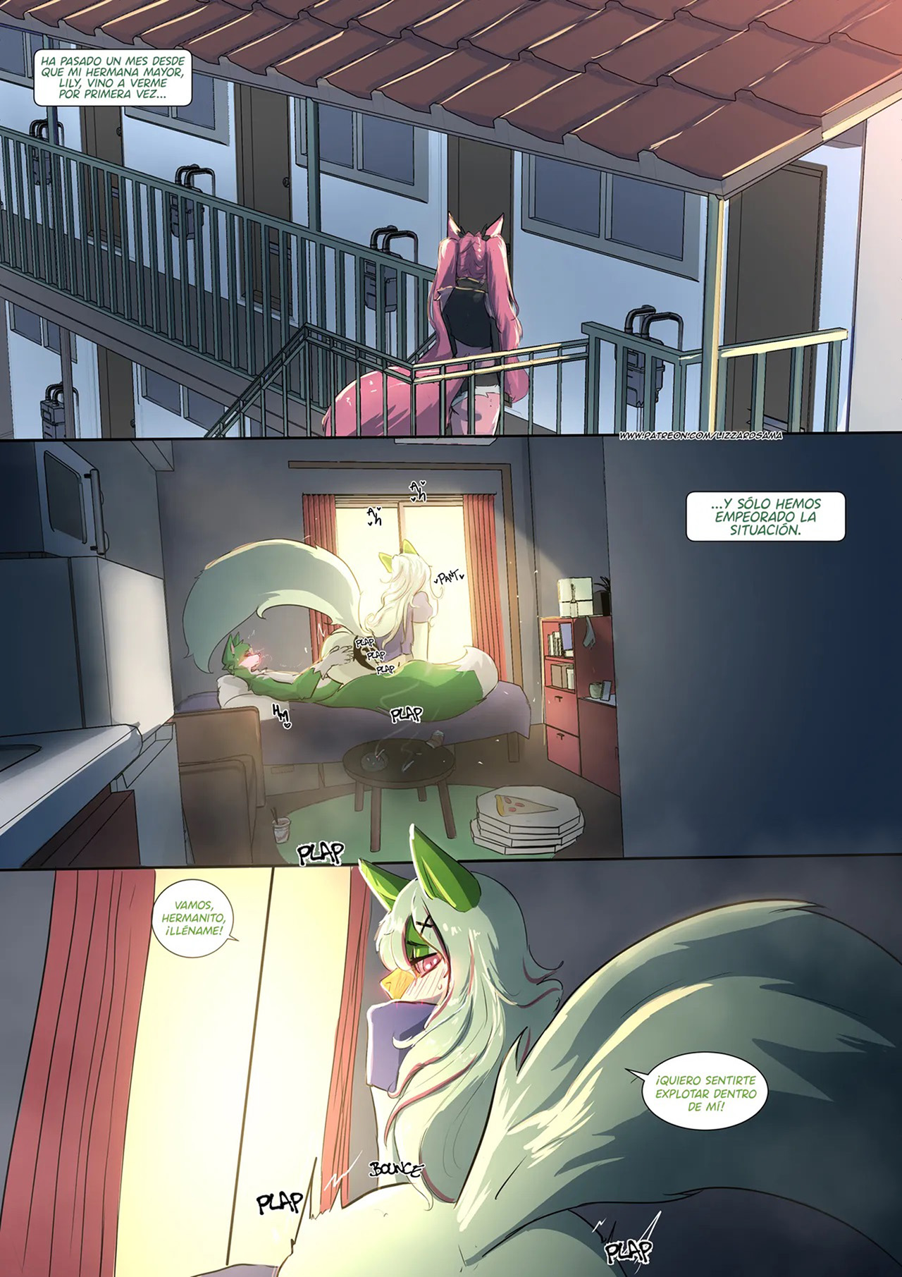 [LizzardSama] True FELINES parte 2 (Comic Porn)