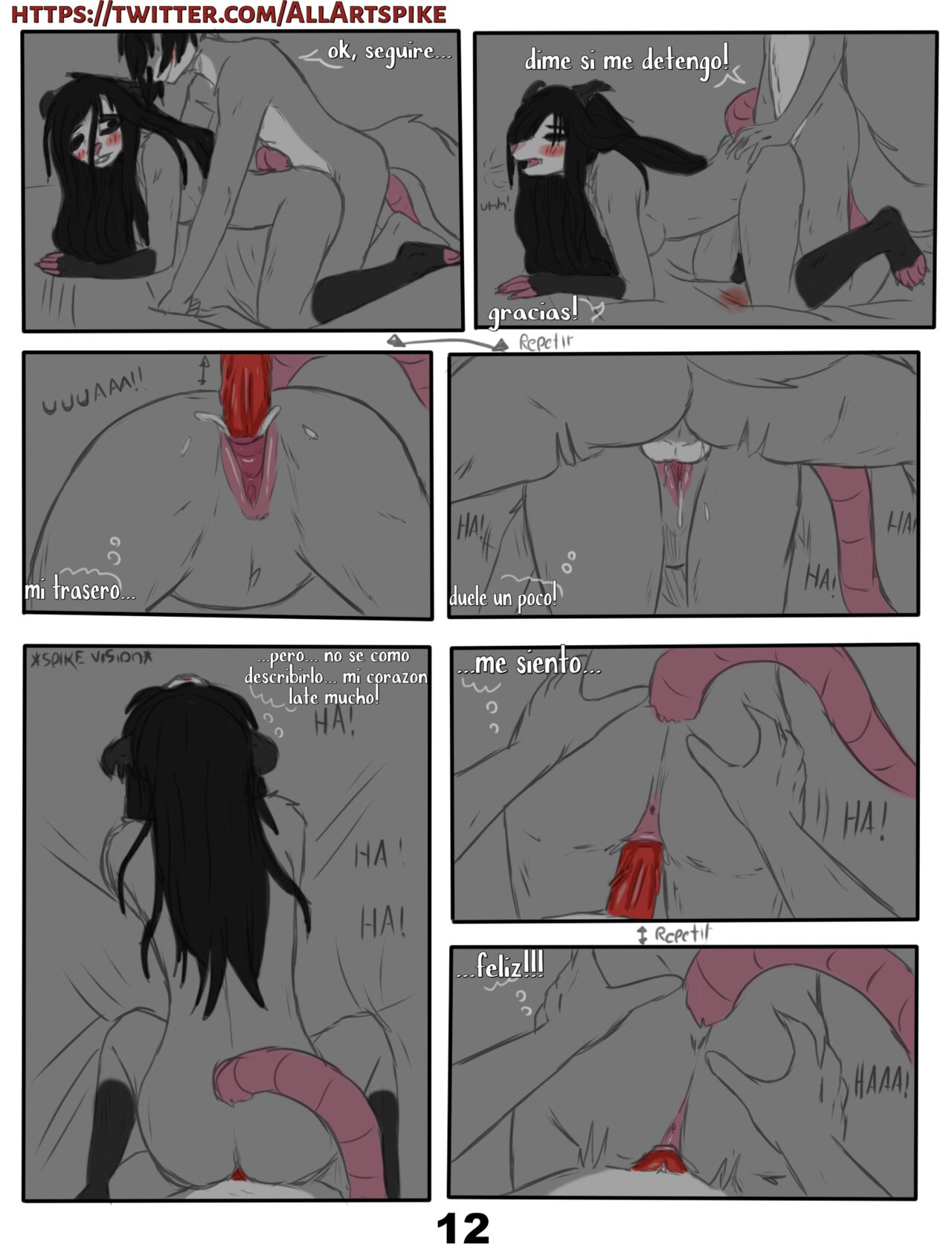 [Spikethefurry] FIRST HOME (Comic Porn)