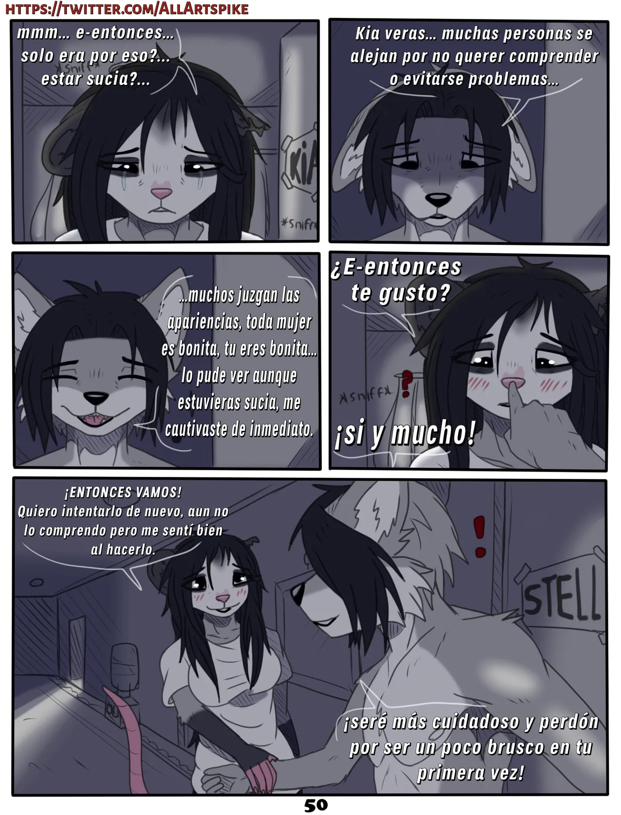 [Spikethefurry] FIRST HOME (Comic Porn)