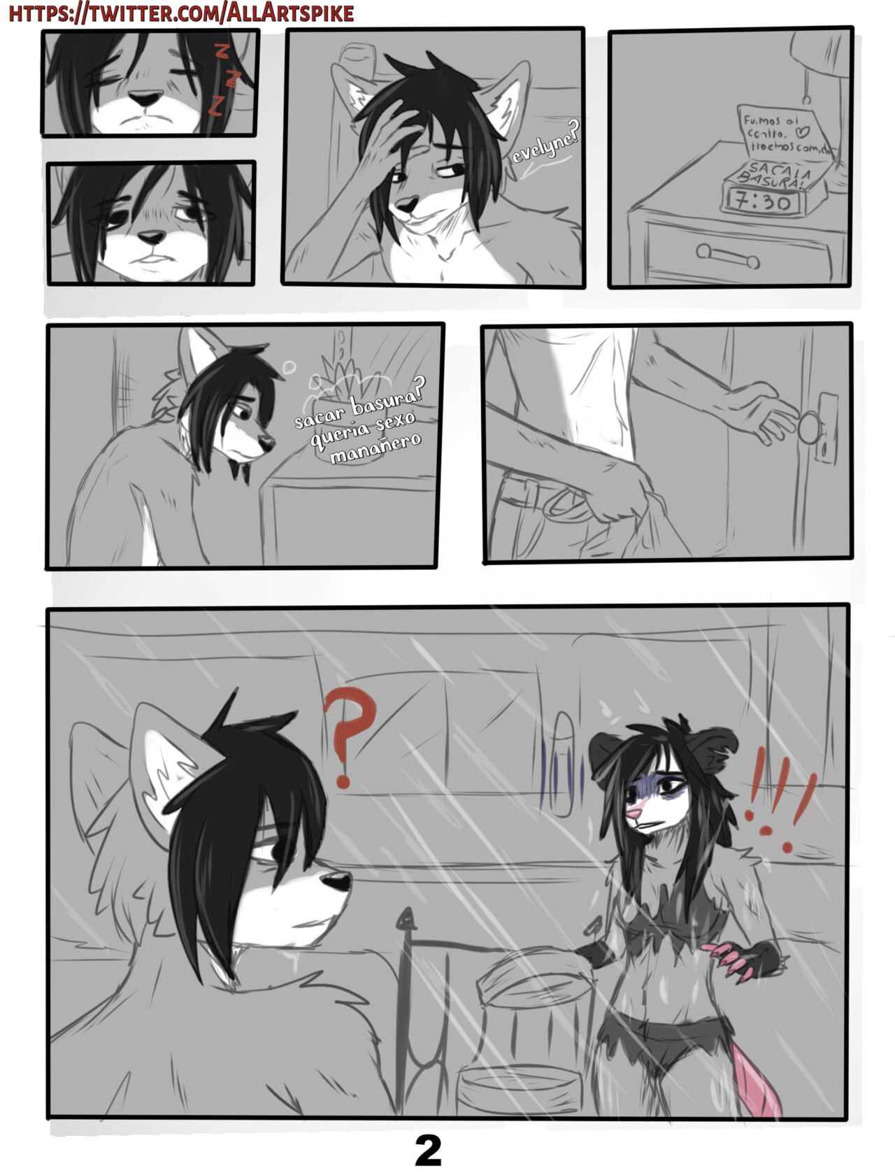[Spikethefurry] FIRST HOME (Comic Porn)