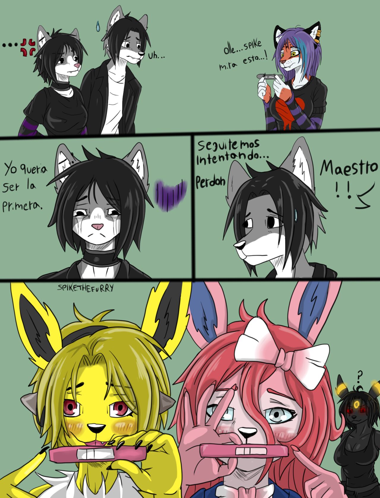 [Spikethefurry] FIRST HOME (Comic Porn)