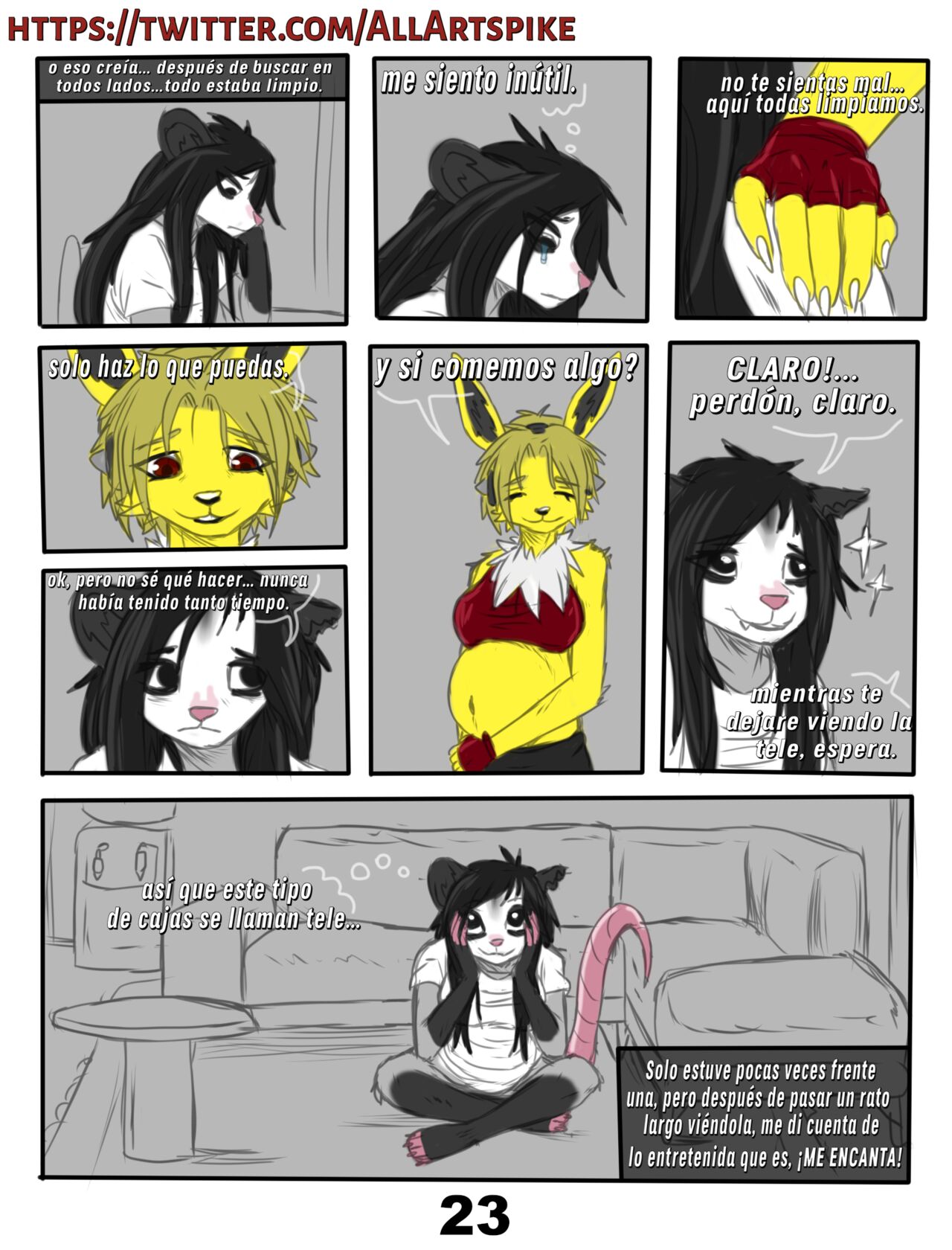 [Spikethefurry] FIRST HOME (Comic Porn)