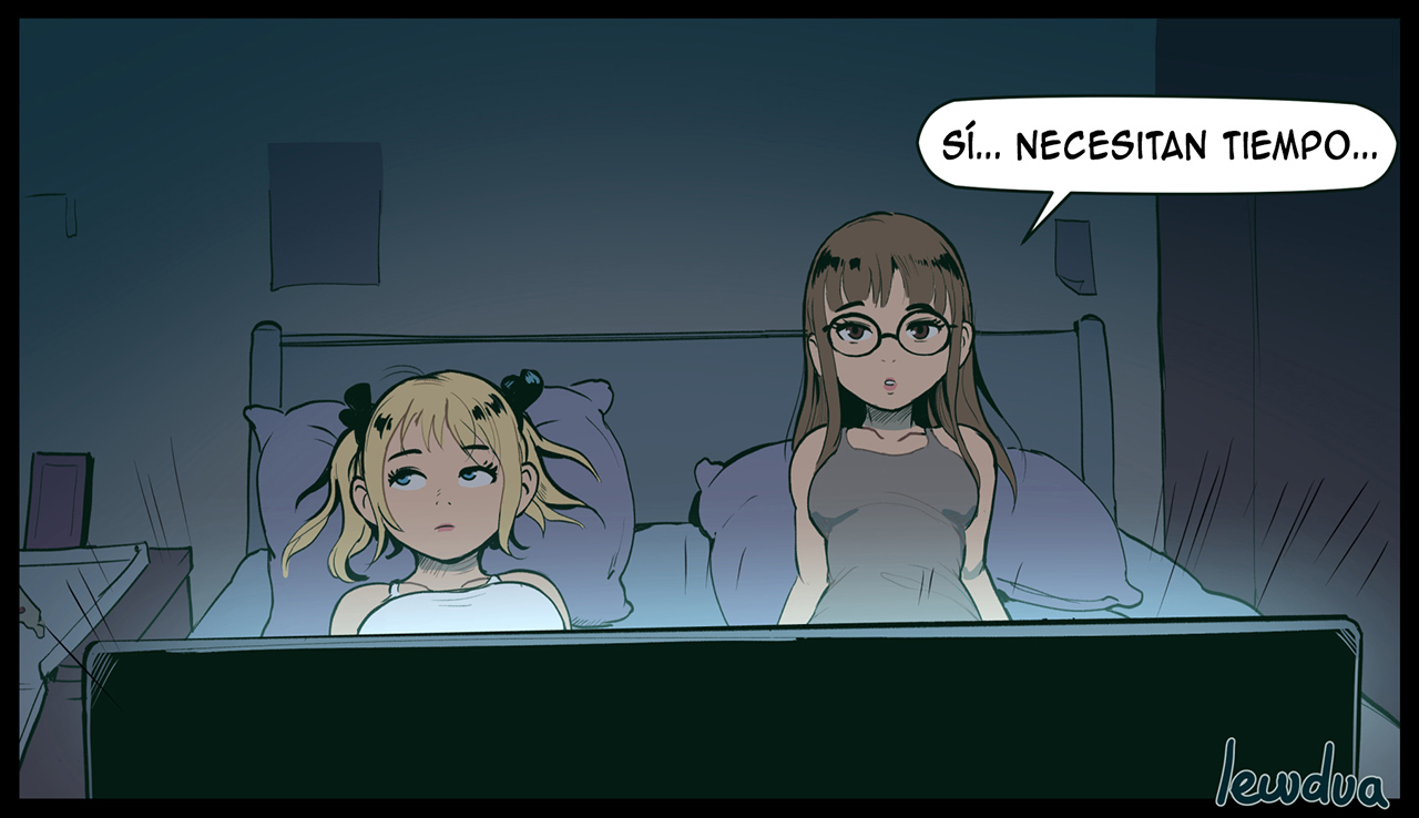 [Lewdua] Watching a Series NESSIE and KAREN (Comic Porn)