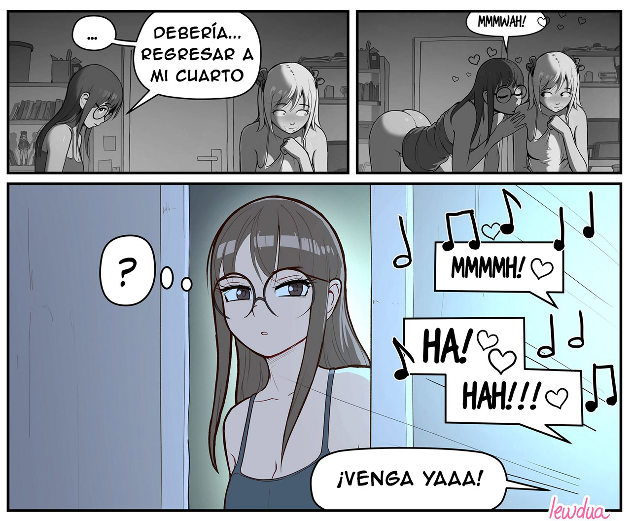 [Lewdua] Watching a Series NESSIE and KAREN (Comic Porn)