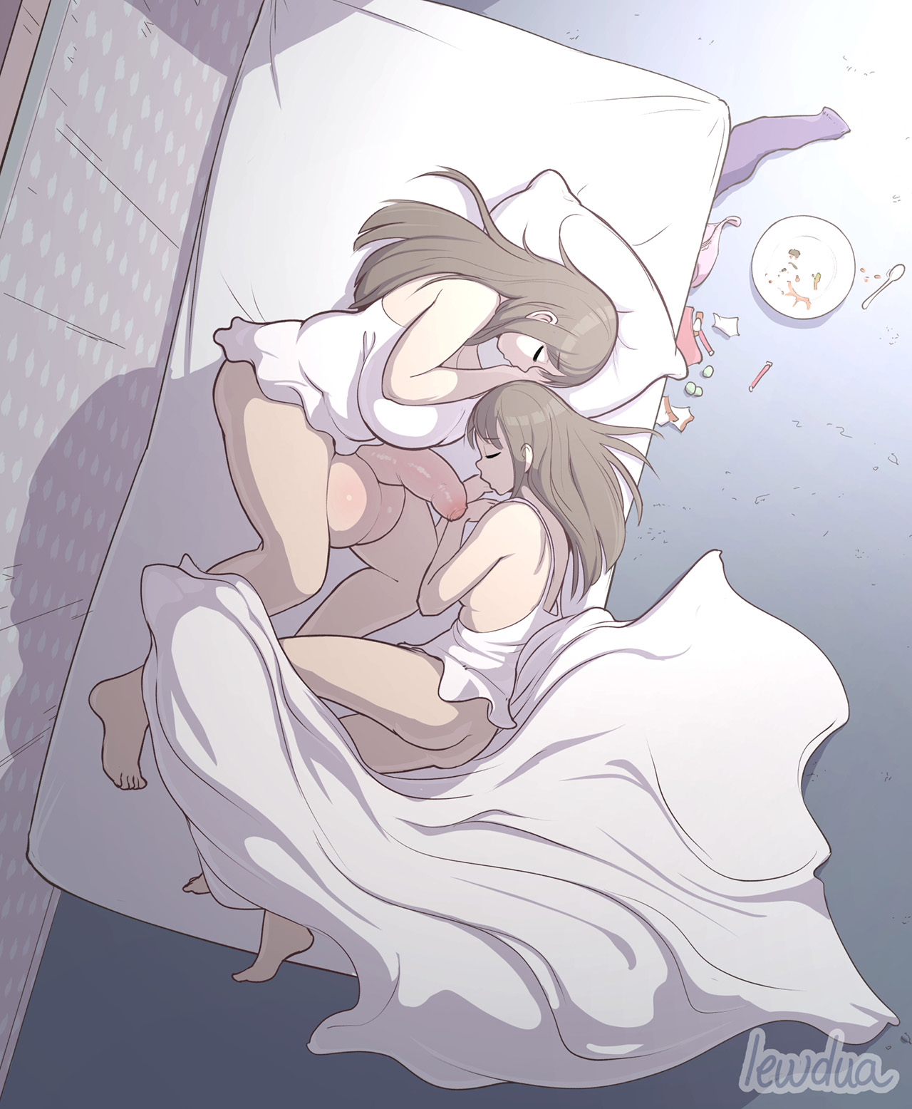 [Lewdua] Watching a Series NESSIE and KAREN (Comic Porn)