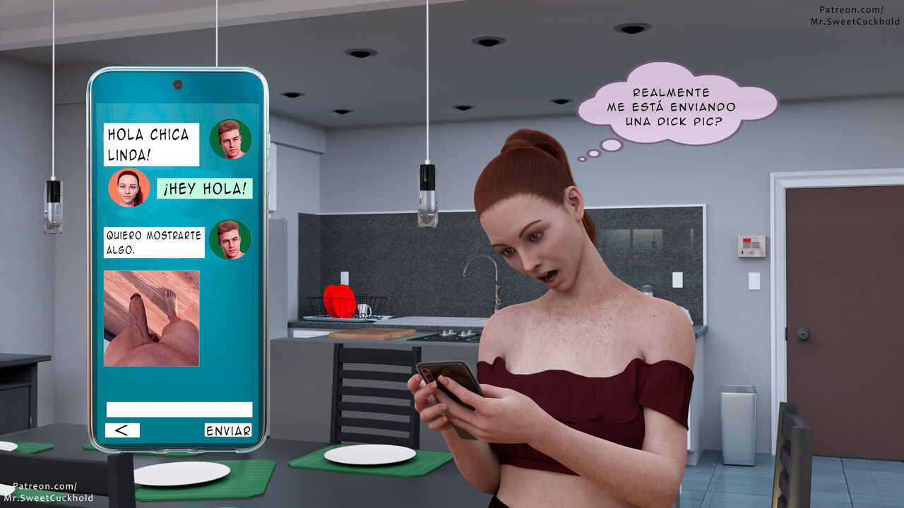 [Mr.SweetCuckhold] Mucho MAS GRANDE que mi NOVIO parte 1 (Comic Porn)