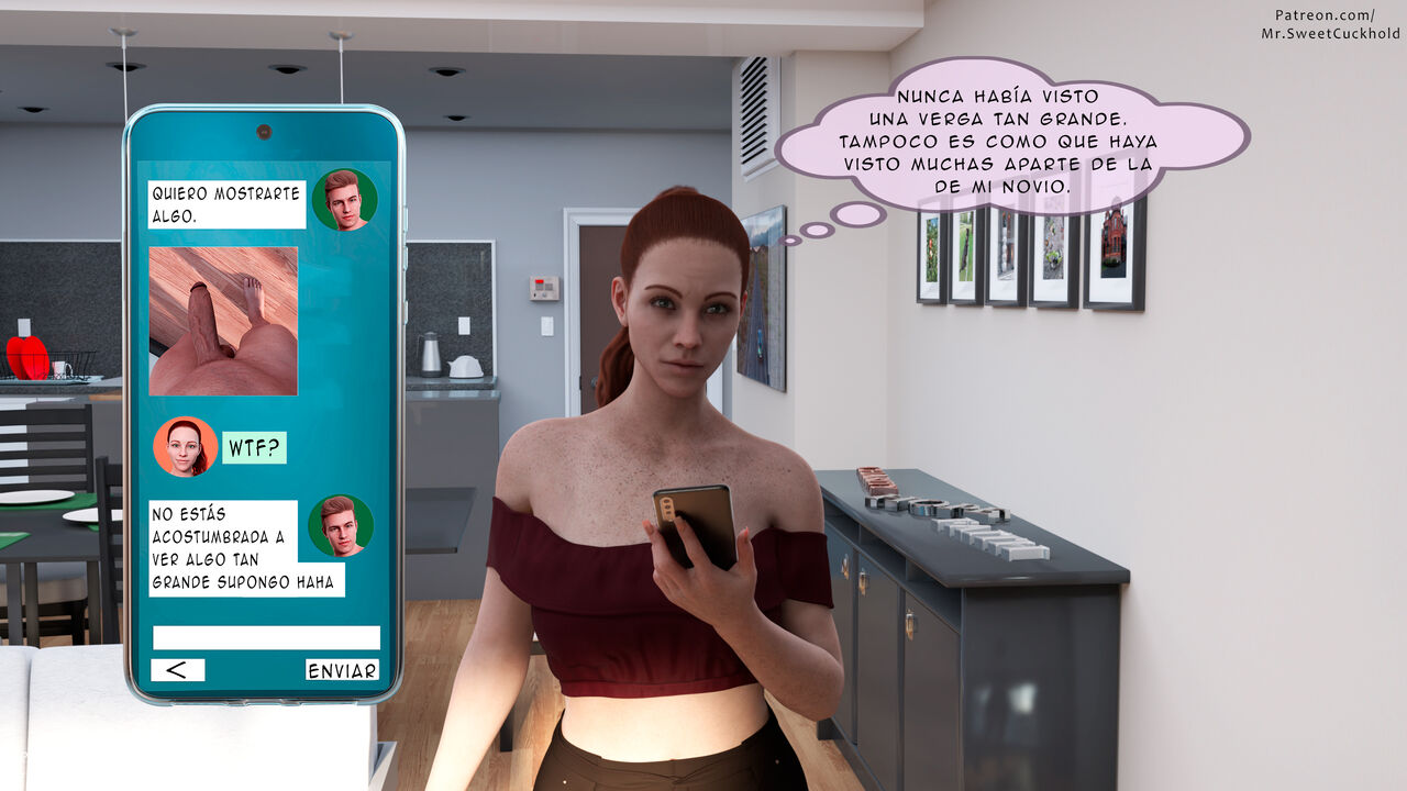 [Mr.SweetCuckhold] Mucho MAS GRANDE que mi NOVIO parte 1 (Comic Porn)