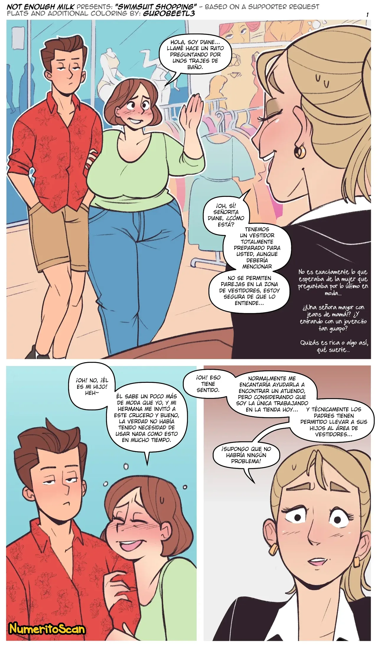 [Not Enough Milk] Comprando de trajes de baño