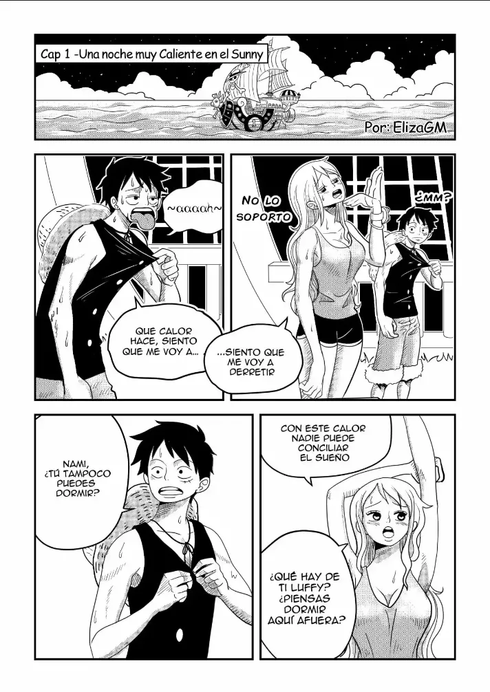 [Flan Napolitano] Capitulo 1: Una noche muy caliente en el Sunny (One Piece)