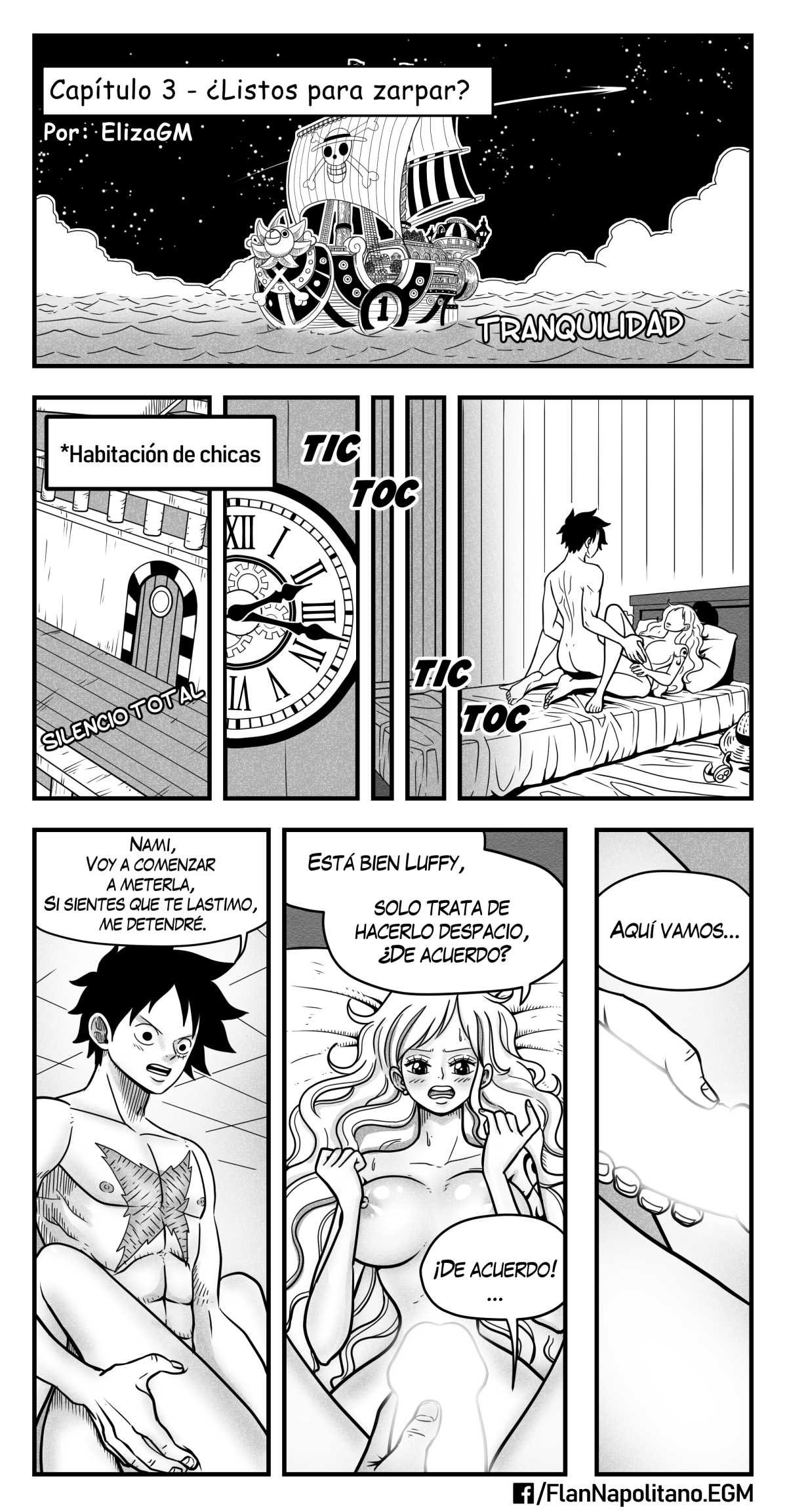 [Flan Napolitano] Capitulo 3: ¿Listos para Zarpar? (One Piece)