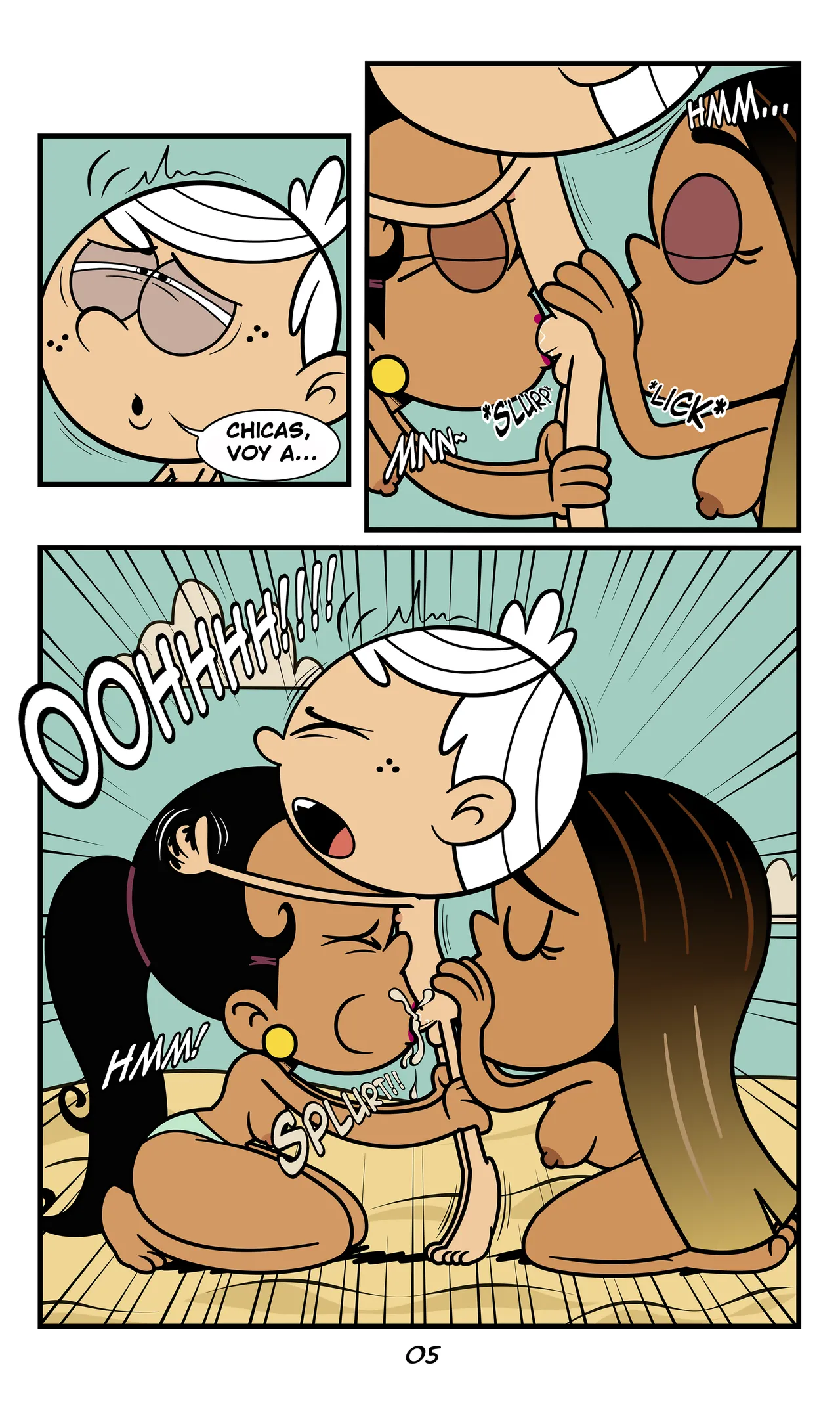 [Taki8hiro] Lincoln x Carlota & Alisa (The Loud House)