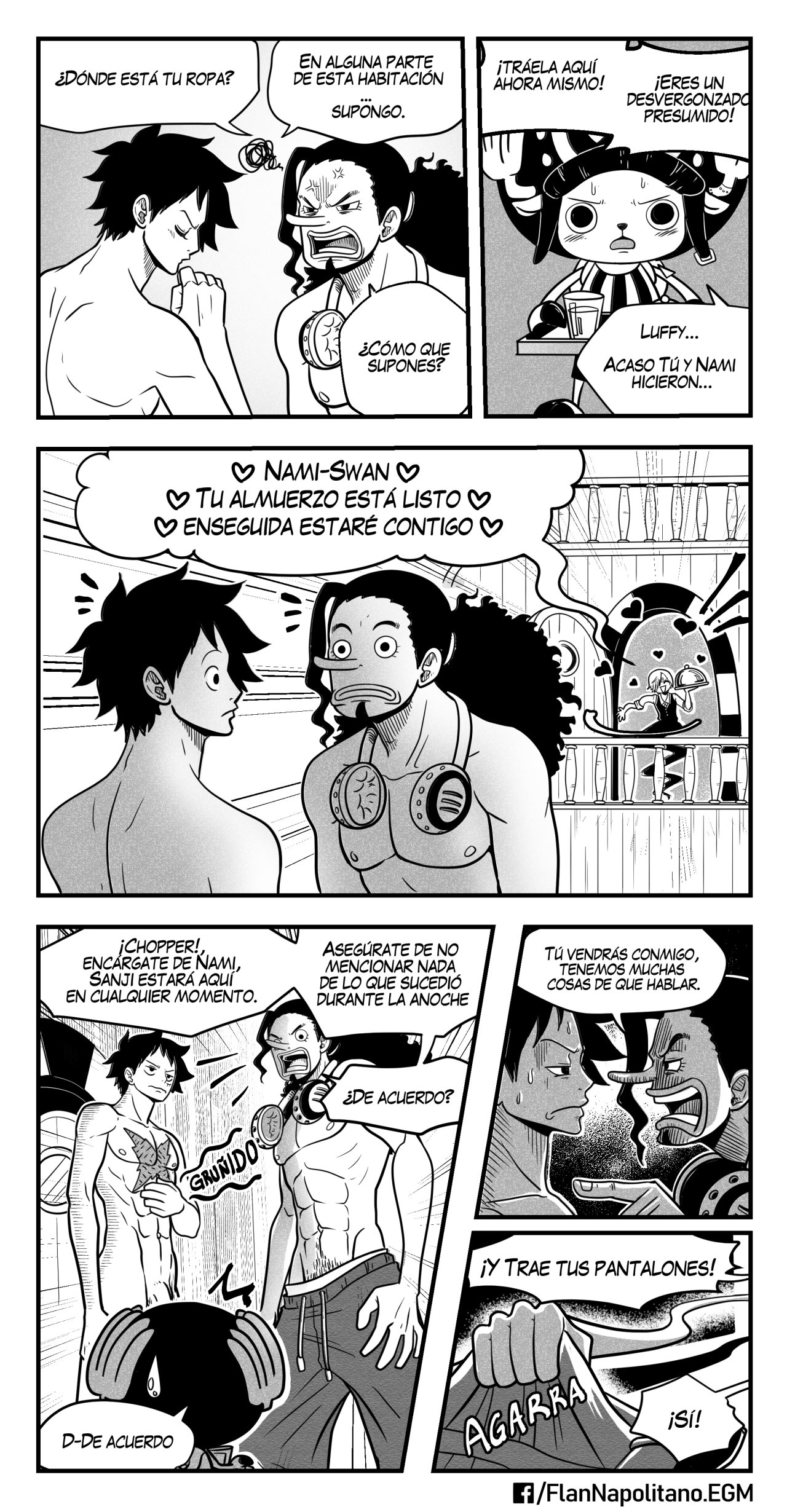 [Flan Napolitano] Capitulo 4: Un Almuerzo Tentador (One Piece)