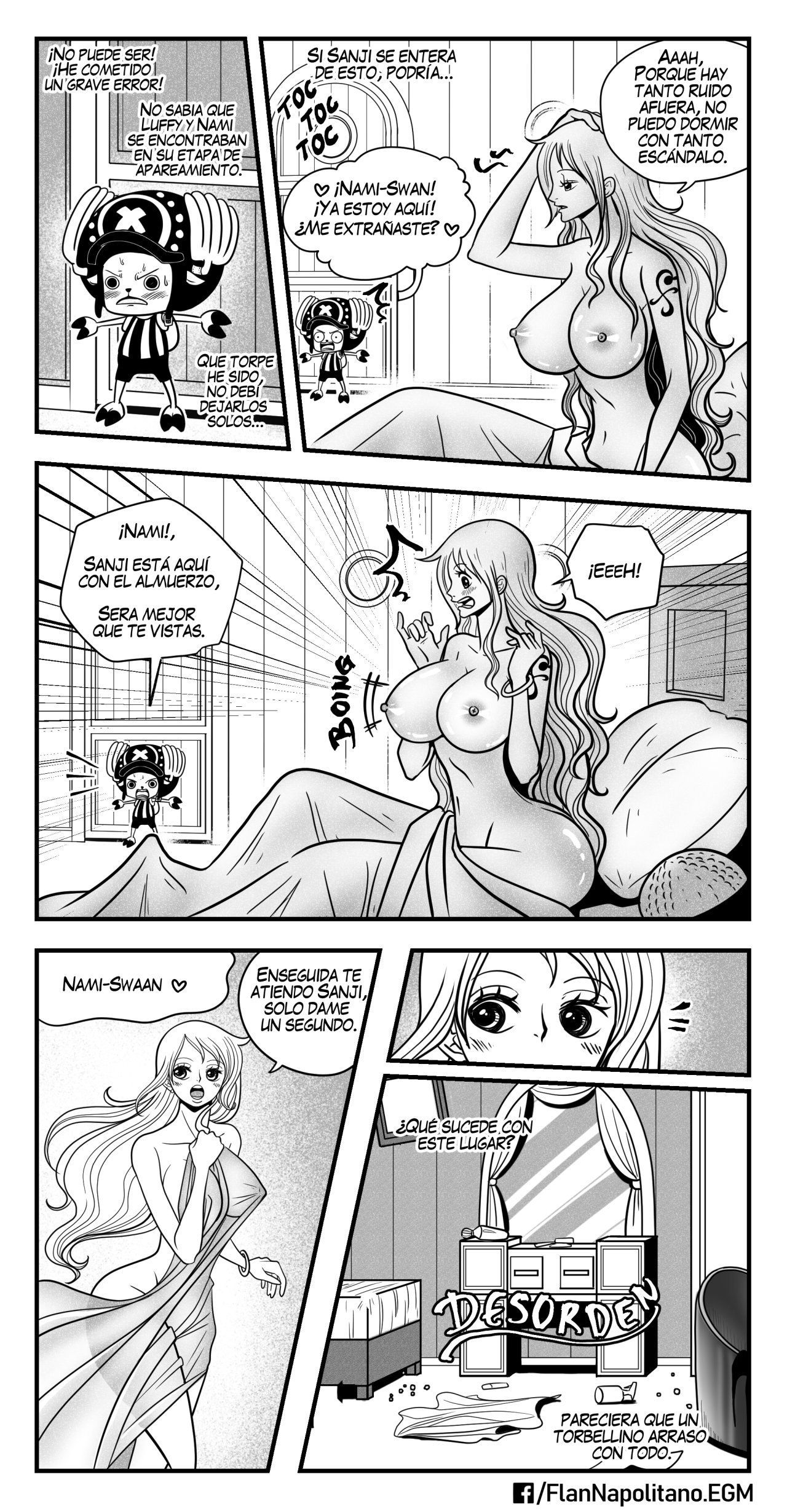 [Flan Napolitano] Capitulo 4: Un Almuerzo Tentador (One Piece)