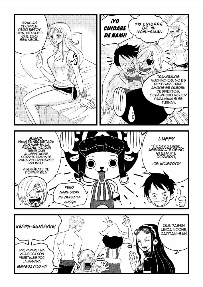 [Flan Napolitano] Capitulo 1: Una noche muy caliente en el Sunny (One Piece)