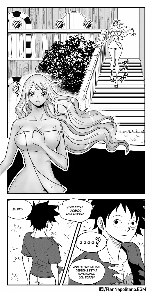 [Flan Napolitano] Capitulo 5: Tensión en Altamar (One Piece)