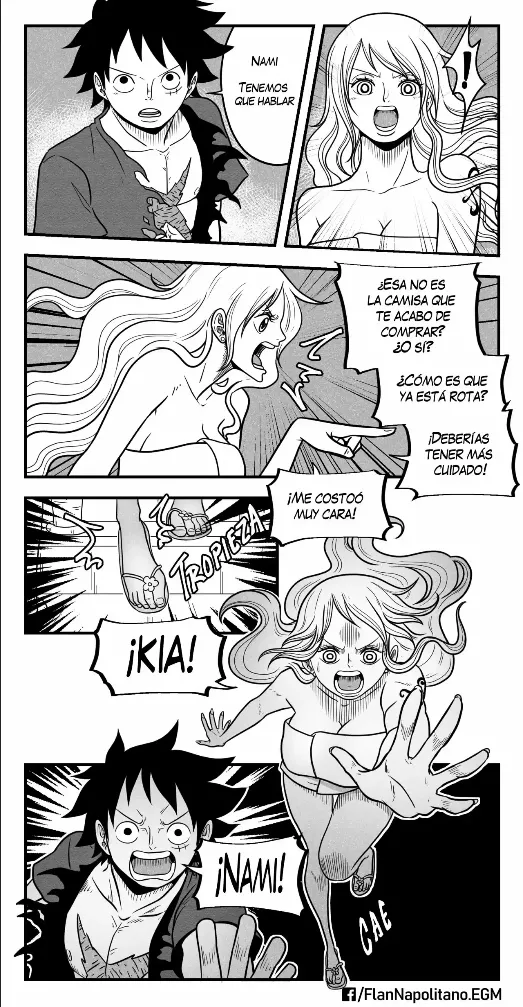 [Flan Napolitano] Capitulo 5: Tensión en Altamar (One Piece)