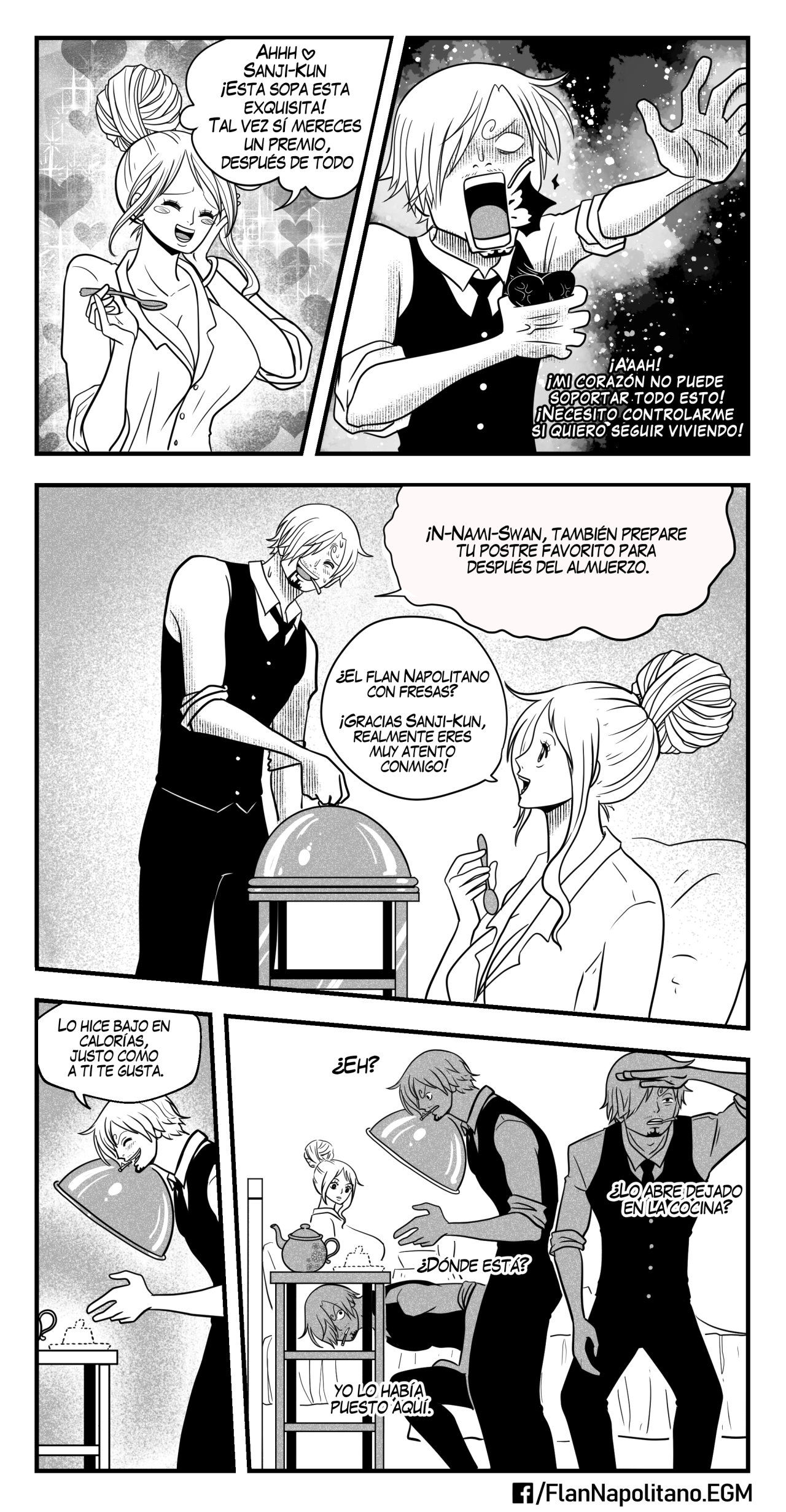 [Flan Napolitano] Capitulo 4: Un Almuerzo Tentador (One Piece)
