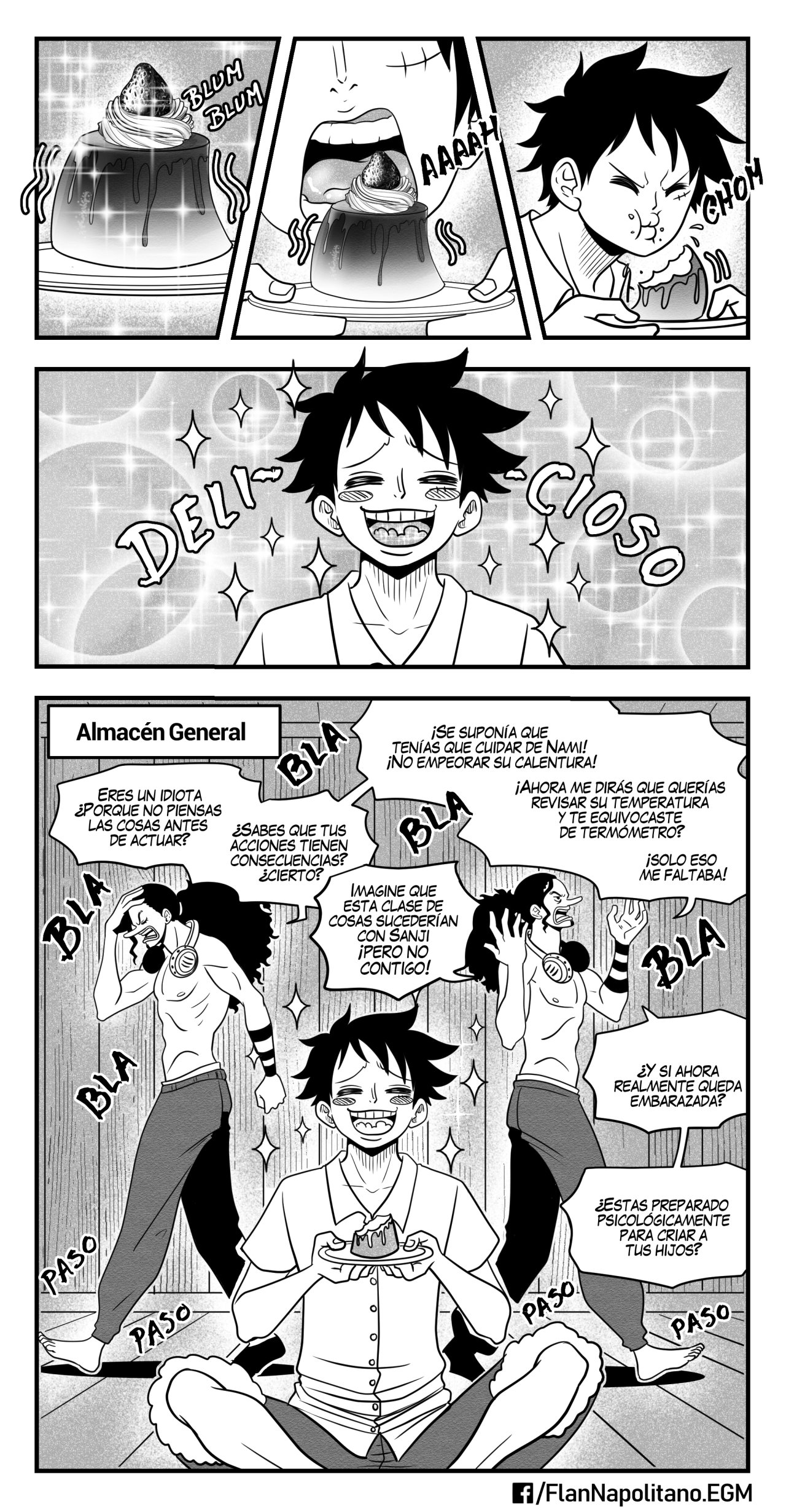 [Flan Napolitano] Capitulo 4: Un Almuerzo Tentador (One Piece)