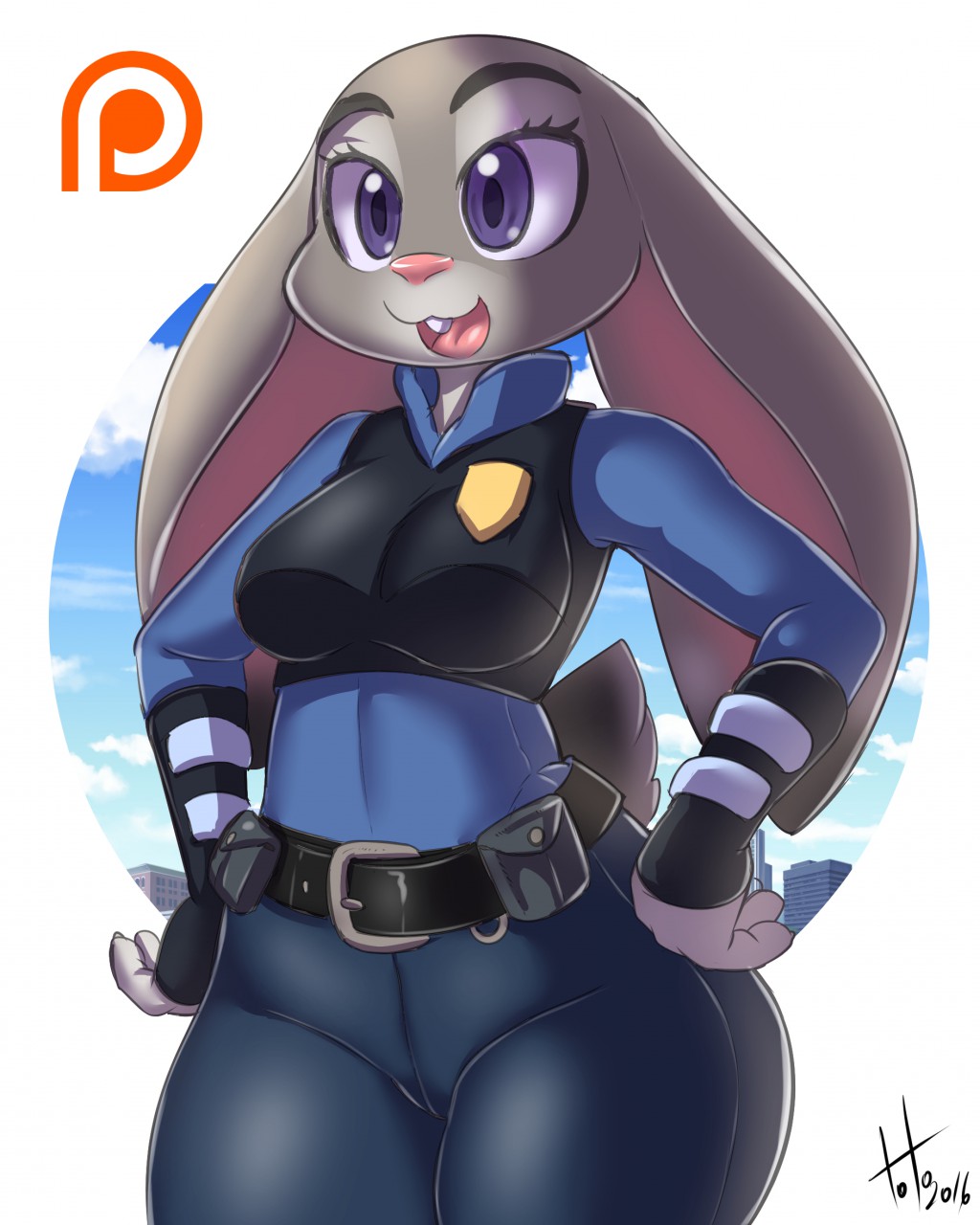 [Toto Draws] Easter Cop Day Off (Zootopia)