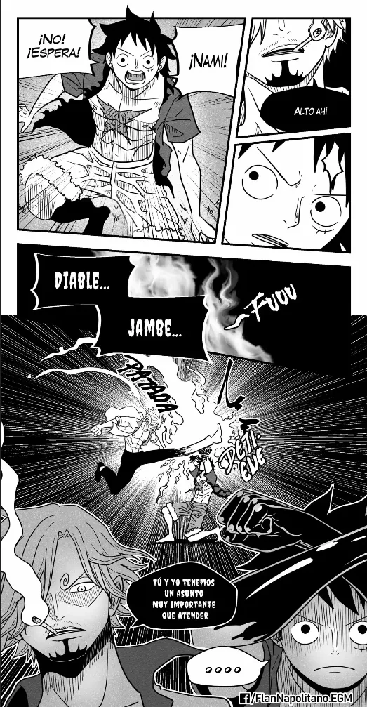 [Flan Napolitano] Capitulo 5: Tensión en Altamar (One Piece)