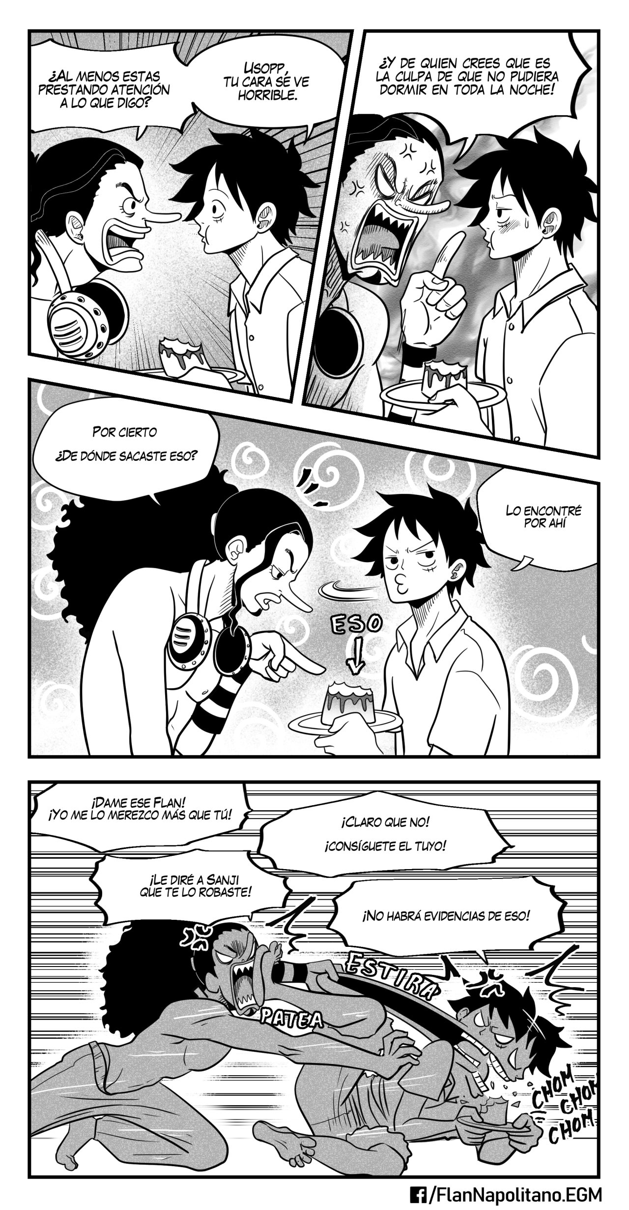 [Flan Napolitano] Capitulo 4: Un Almuerzo Tentador (One Piece)