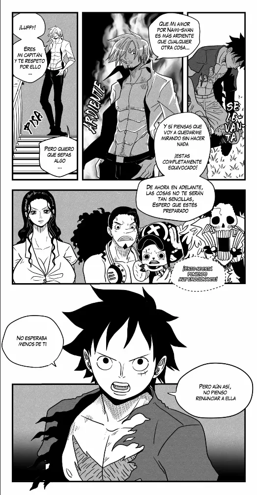 [Flan Napolitano] Capitulo 5: Tensión en Altamar (One Piece)