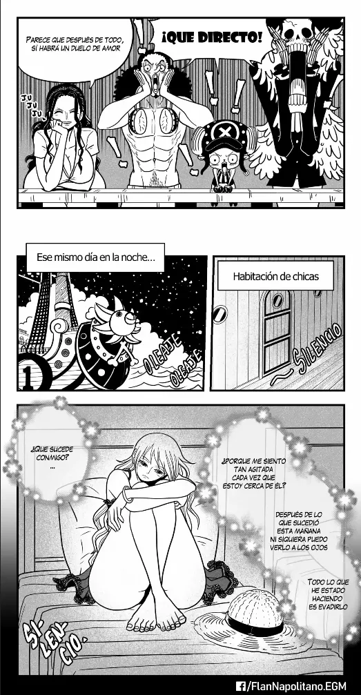 [Flan Napolitano] Capitulo 5: Tensión en Altamar (One Piece)