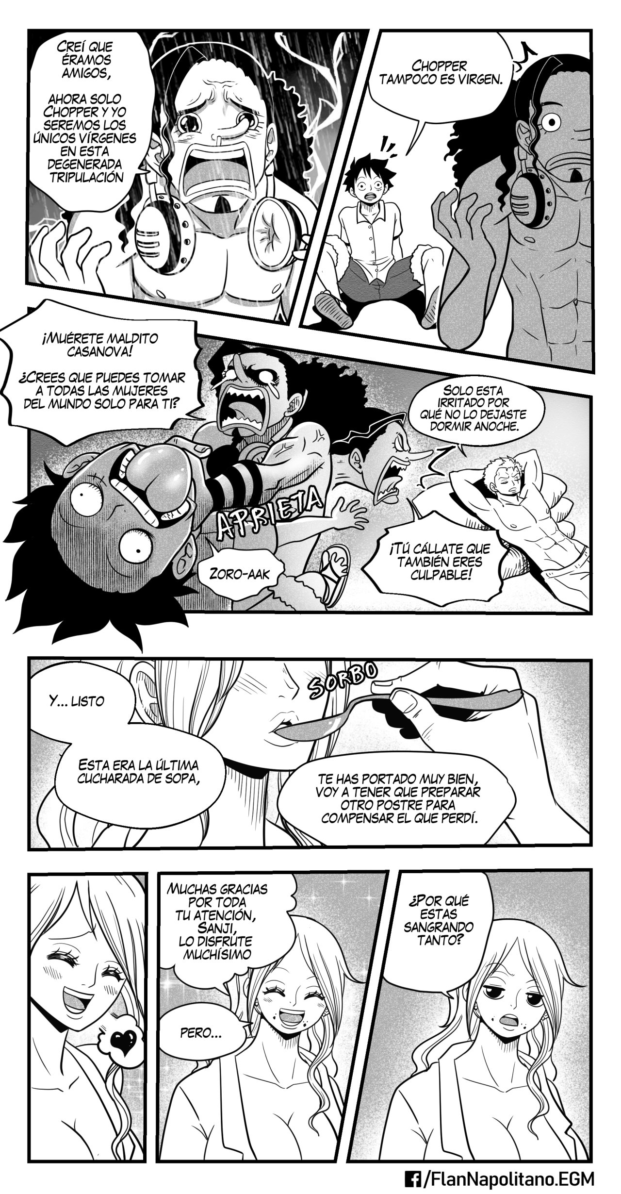 [Flan Napolitano] Capitulo 4: Un Almuerzo Tentador (One Piece)