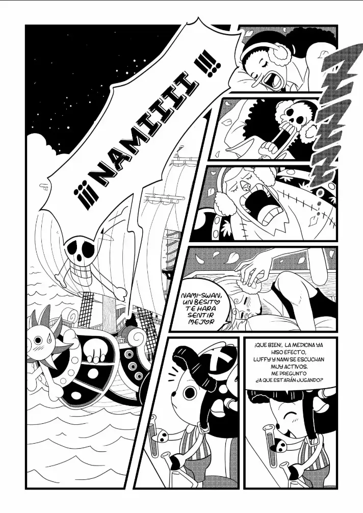 [Flan Napolitano] Capitulo 1: Una noche muy caliente en el Sunny (One Piece)