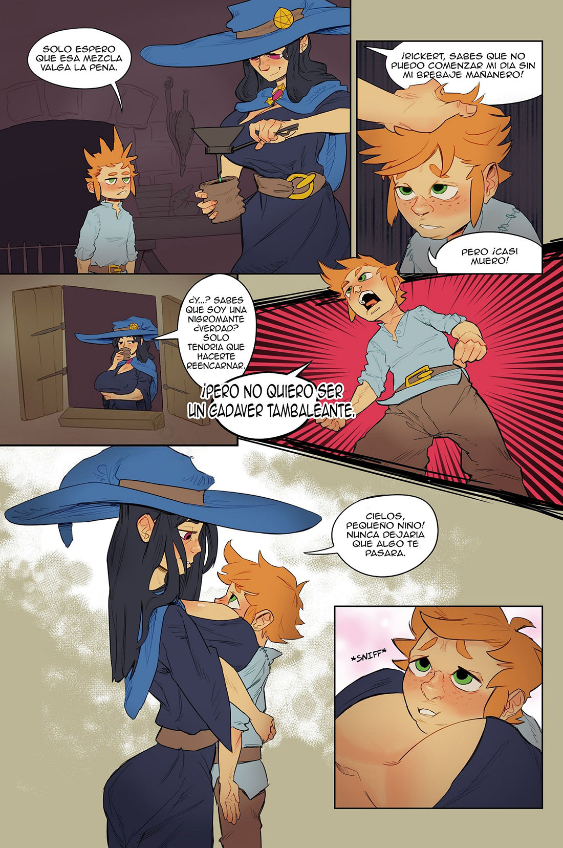 [Pencil-Sama] A Boy and his FAMILIAR parte 1 (Comic Porn)