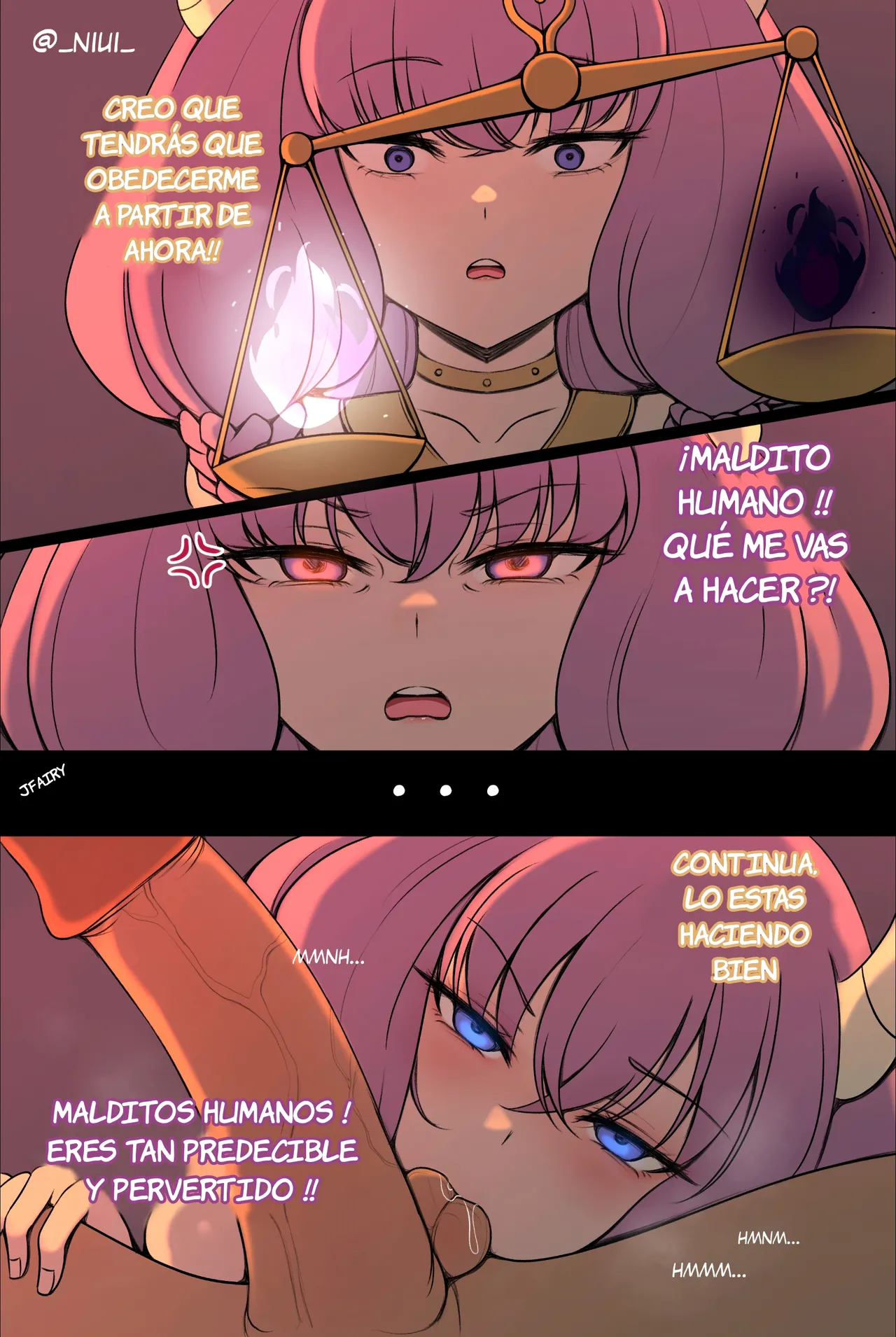 [Niui] ¿Y si Aura perdiese una batalla y fuese obligada a follar？(Sousou no Frieren)
