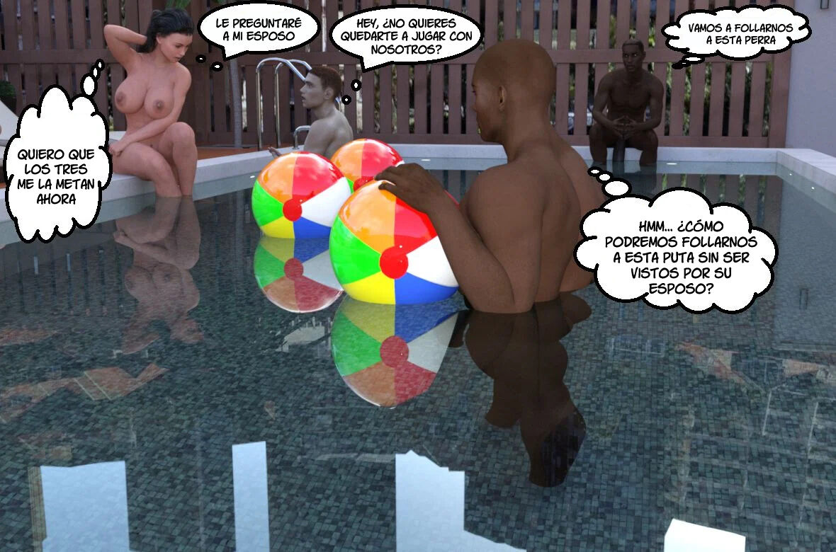 [Mature3Dcomics] CUCKOLD Pool Party (Comic Porn)