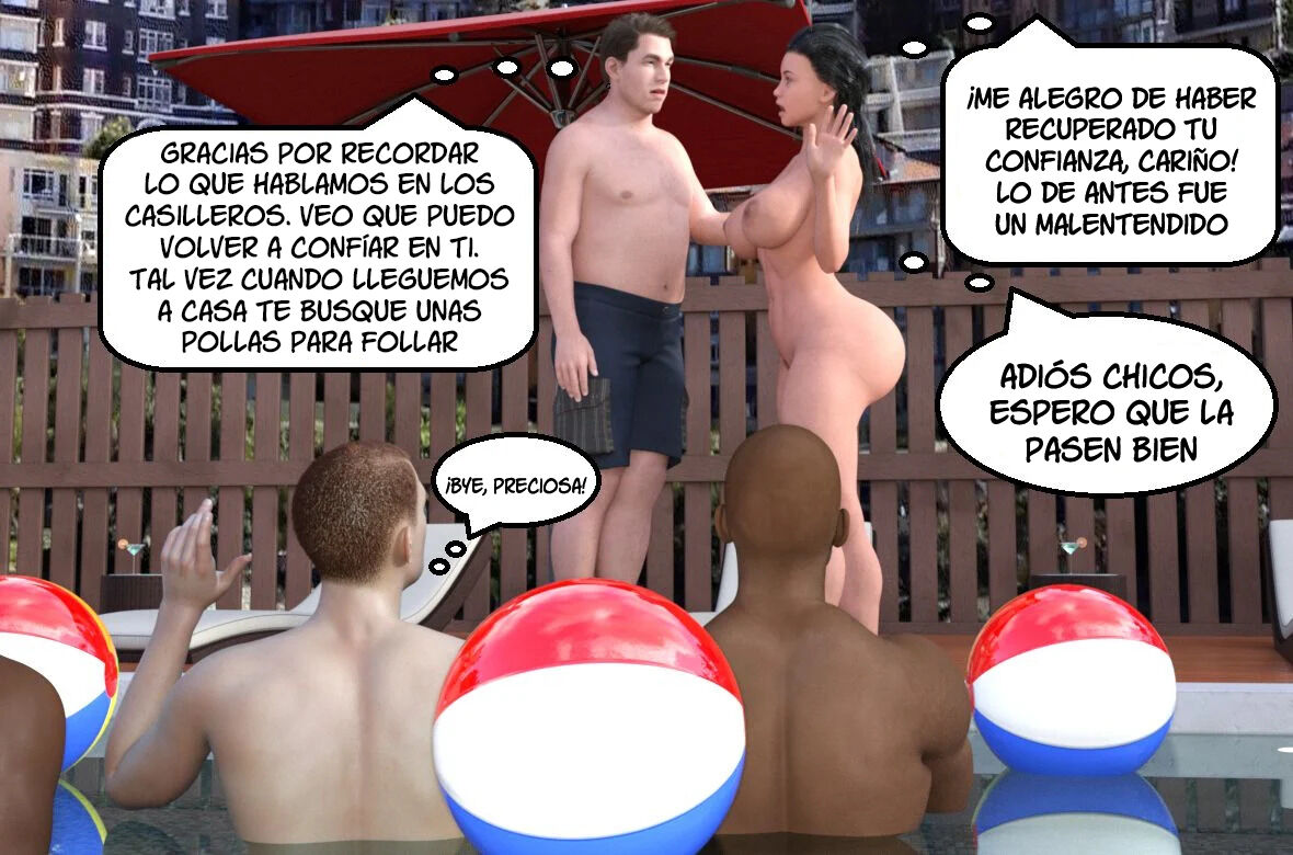 [Mature3Dcomics] CUCKOLD Pool Party (Comic Porn)