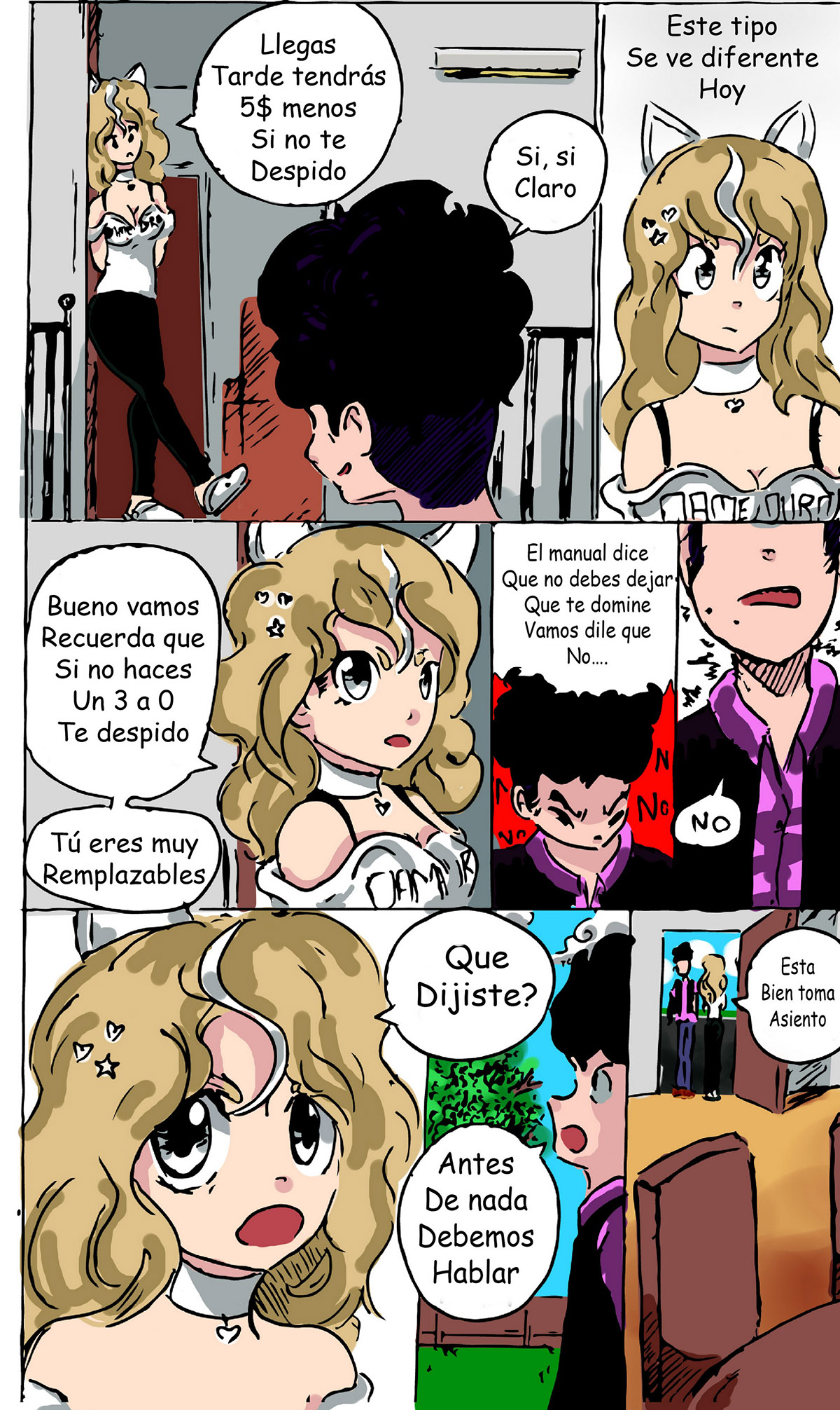 [Maidrack] El MANUAL para CUADRAR parte 1 (Comic Porn)