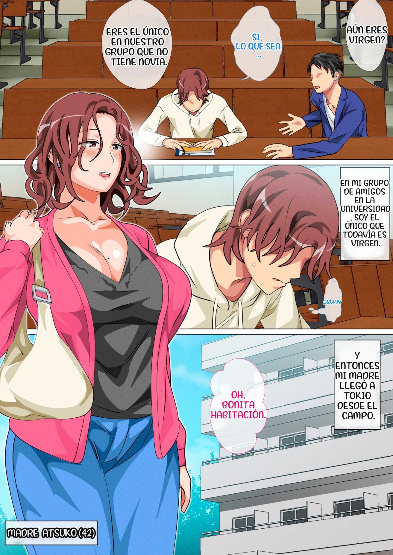 [Circle Spice] MADRE Visitando a su HIJO en Tokio (Comic Porn)