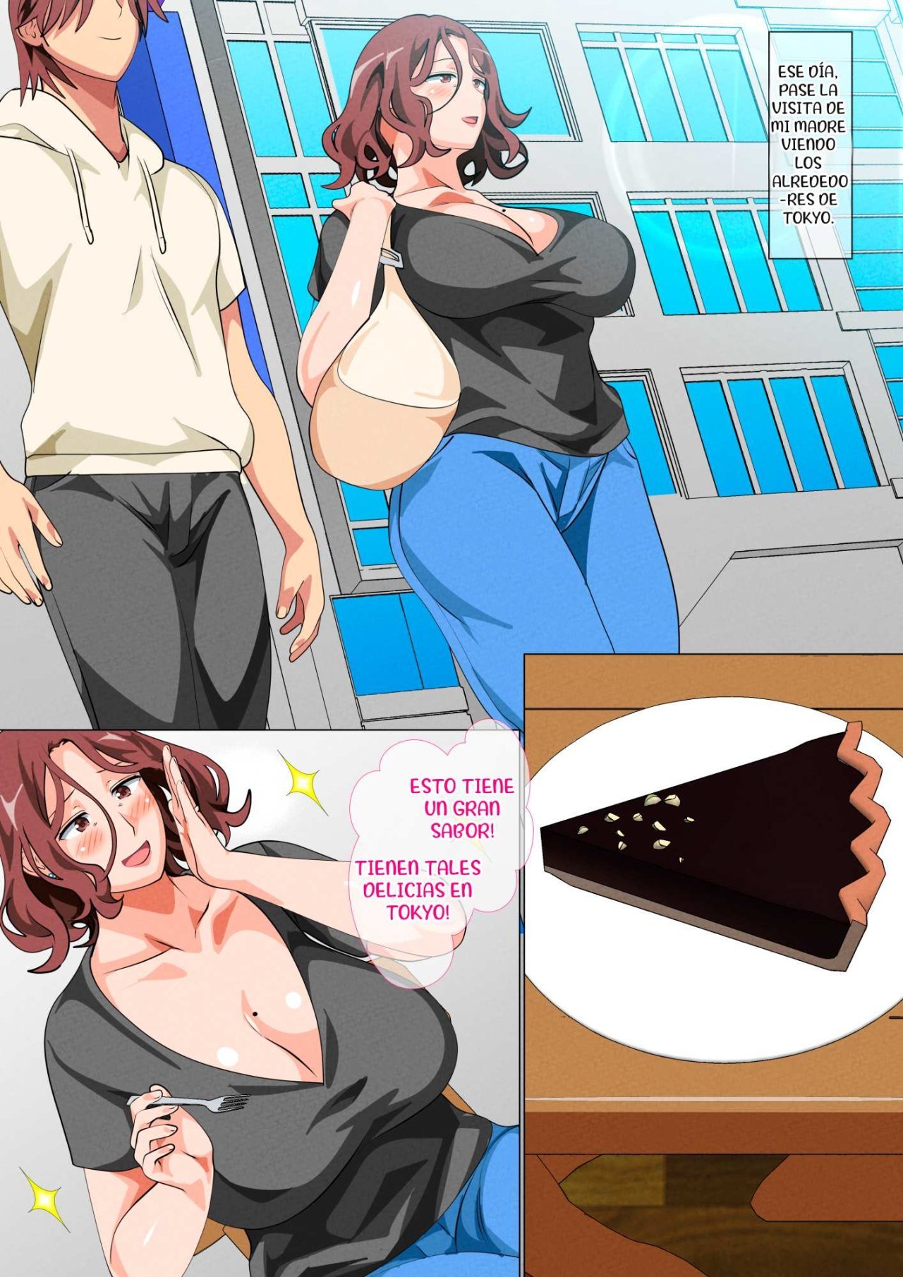 [Circle Spice] MADRE Visitando a su HIJO en Tokio (Comic Porn)