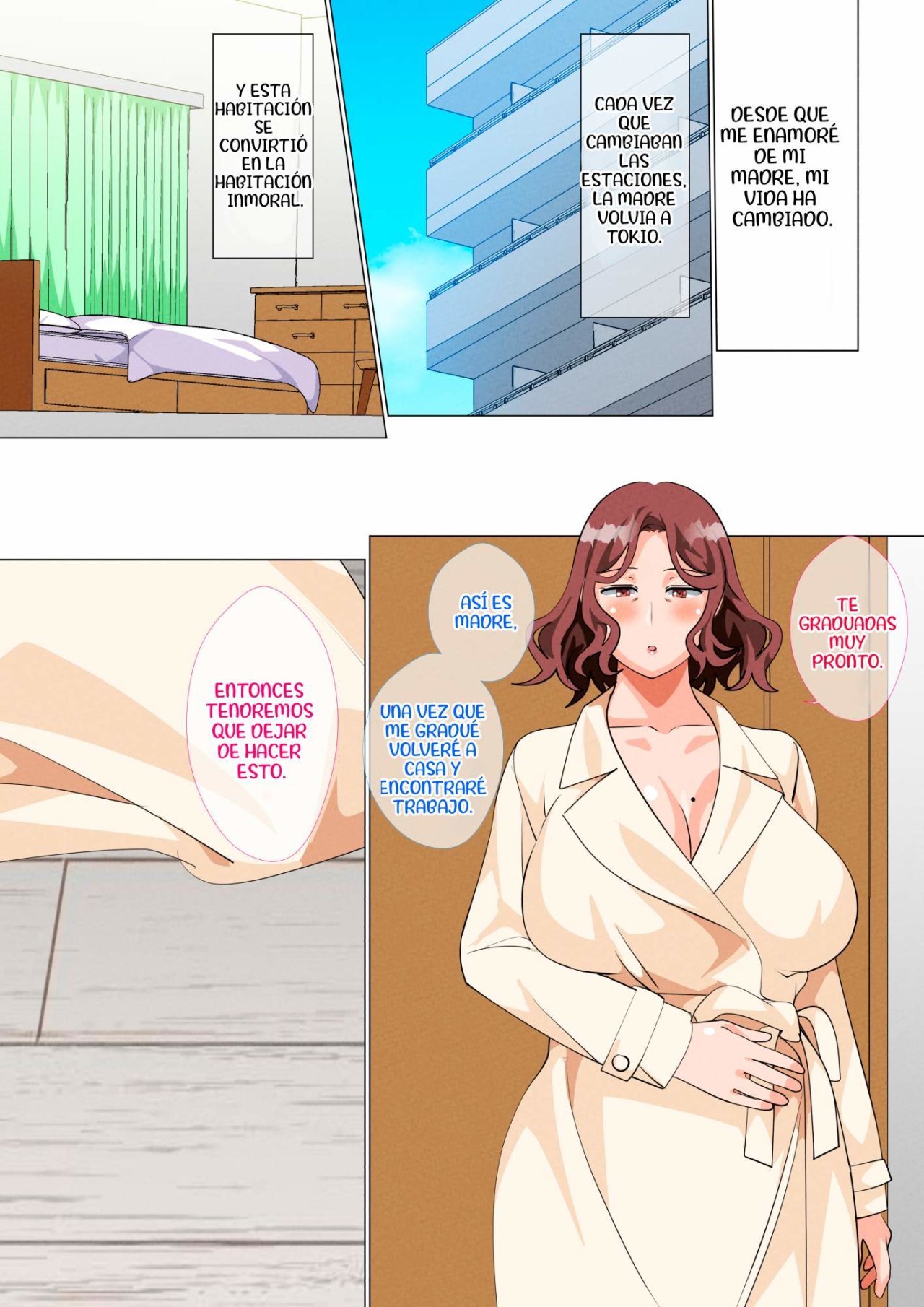 [Circle Spice] MADRE Visitando a su HIJO en Tokio (Comic Porn)