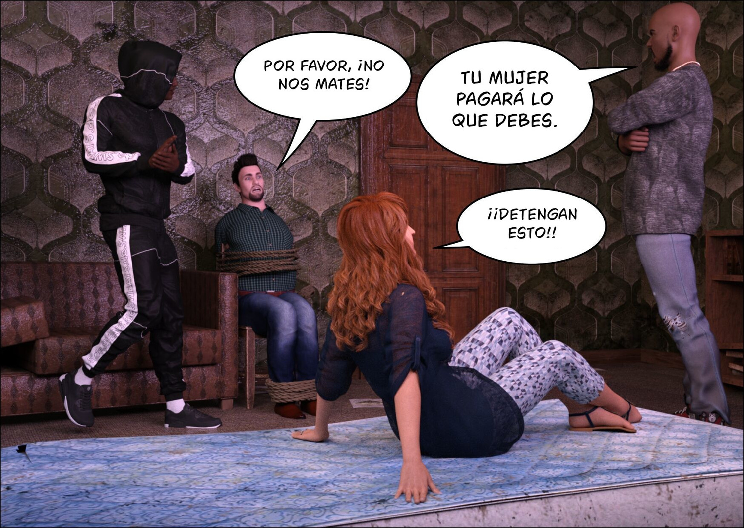 [Mature3Dcomics] PAY your DEBT (Comic Porn)