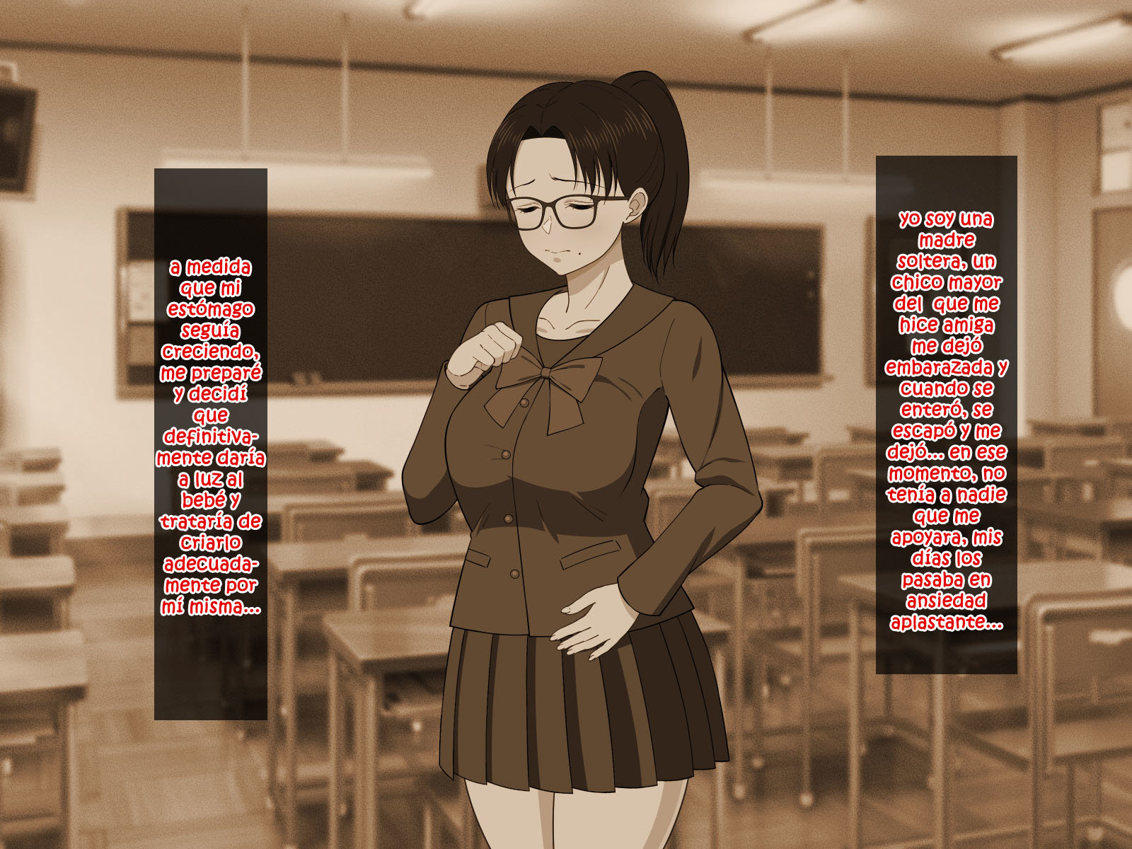 [Haruharu] SEXO Apasionado con una MADRE TETONA con Gafas (Comic Porn)