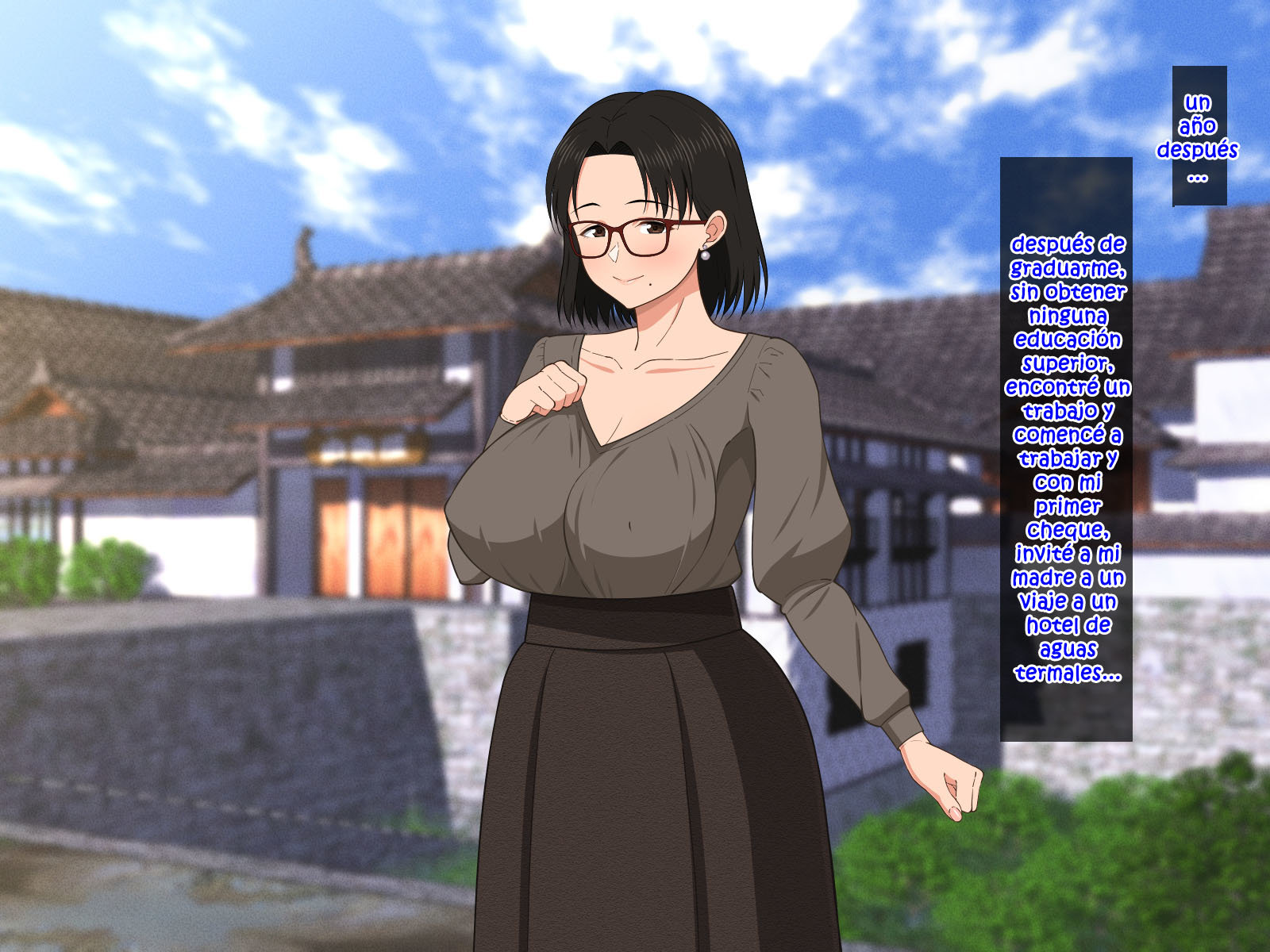 [Haruharu] SEXO Apasionado con una MADRE TETONA con Gafas (Comic Porn)
