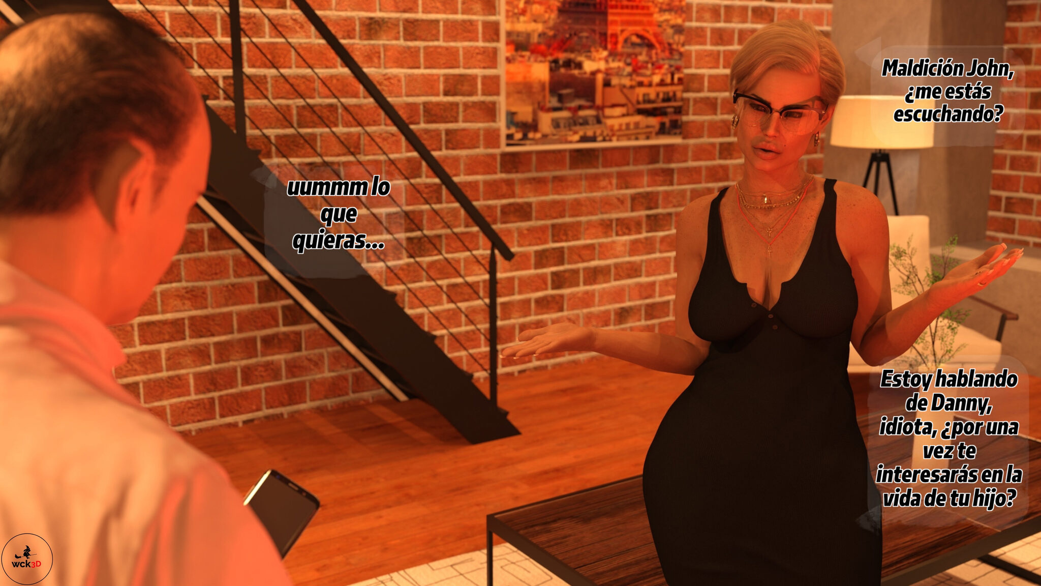 [Wck3D] The CASE of Mrs. SMITH parte 1 (Comic Porn)